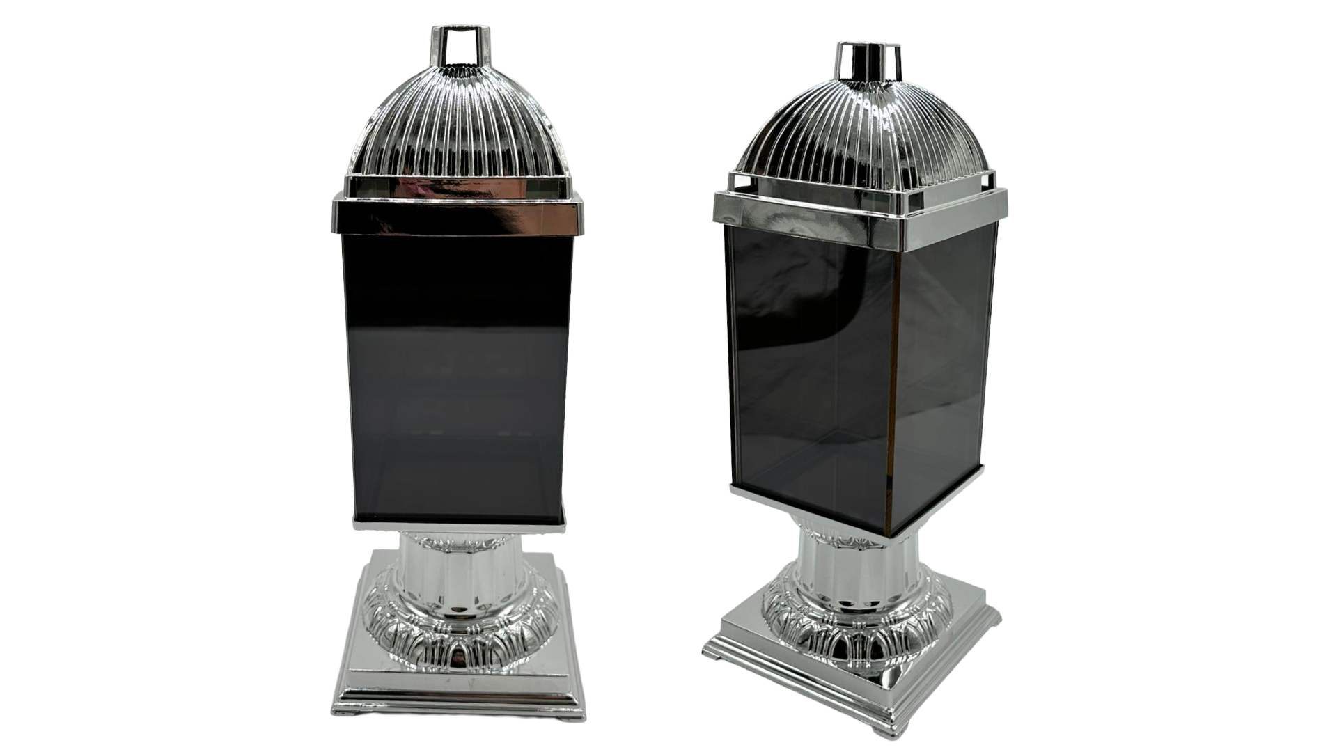 Kapliczka Plastikowa Lustrzana Efekt 3D - Jasny Chrom